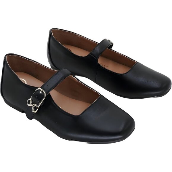 Sam & Libby Fredi Mary Jane Black Flats Strap Buckle Women's US 6.5M - Picture 4 of 6